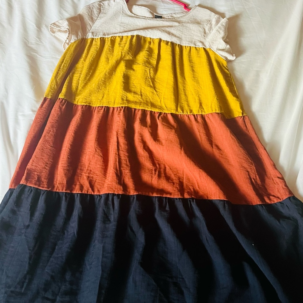 Colorful Tiered Dress